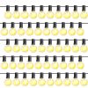 50FT Outdoor Globe String Lights Decorative Patio Lights Ball Fairy String Lamps with 50Pcs Bulbs for Garden Lawn Patio Cafe Party