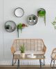 Farmhouse Round Metal Wall Planter, 5 Piece