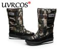2022 Winter Plush Warm Women's Snow Boots Black High Boots Unisex Waterproof Non-slip Martin Men And Women Lovers Ski Boots